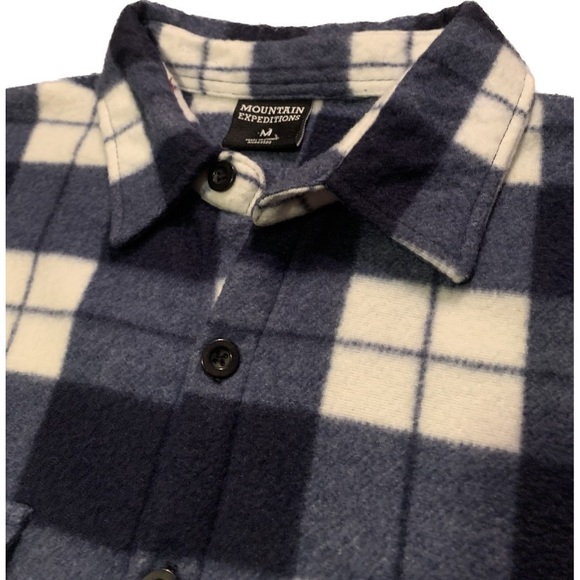 Blue Flannel Jacket | Flannel Shacket | Men's M - Picture 2 of 3